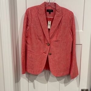 Talbots Coral Textured Blazer